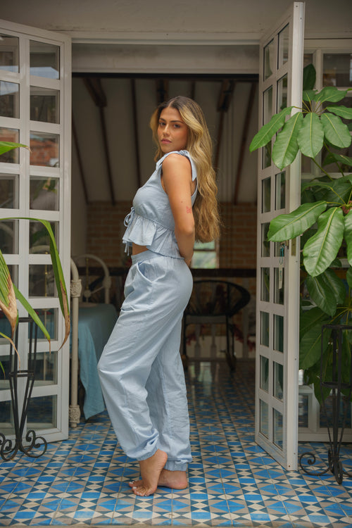 Pijama Brillo de Luna Baby Blue